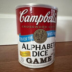 Campbell’s Crossword Alphabet Dice Game Brand New